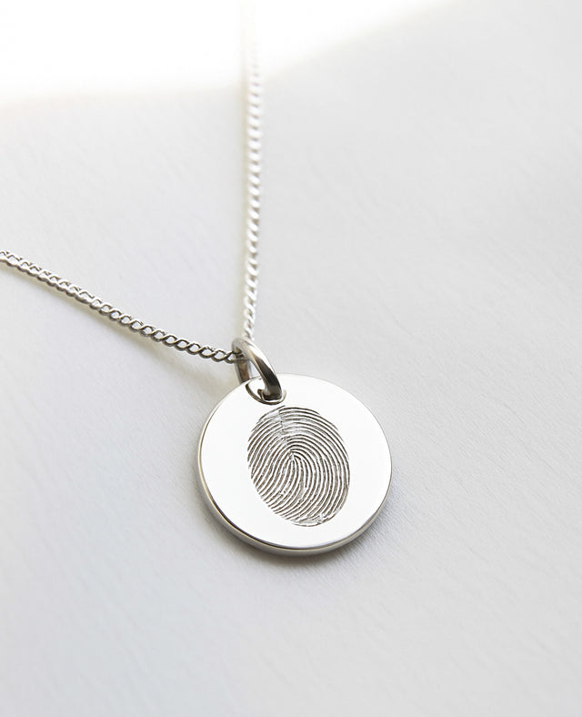Anhänger mit eigenem Fingerabdruck | 925er Silber