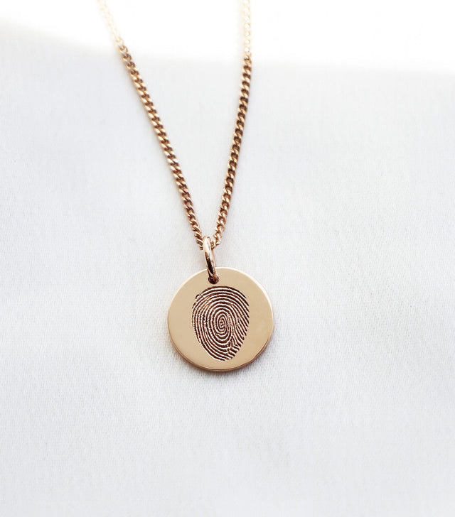 Anhänger mit eigenem Fingerabdruck | 18 Karat Gold