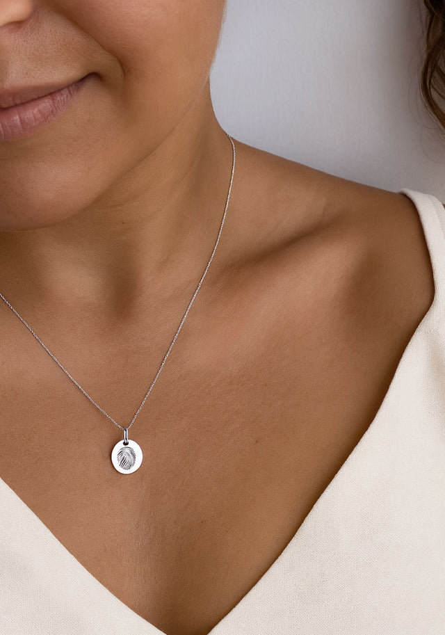 Anhänger mit eigenem Fingerabdruck | 925er Silber