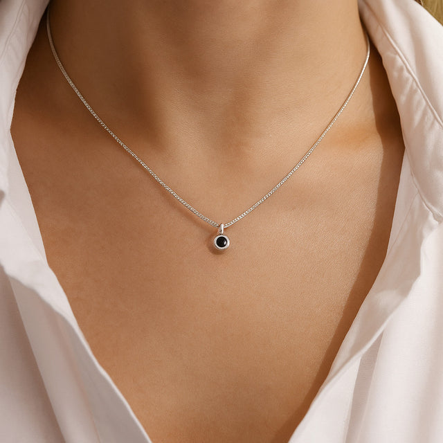 Minou Diamanthalsband, Svart diamant 0,10 ct