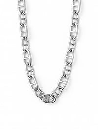 Anchor Chunky Chain Necklace, silver
