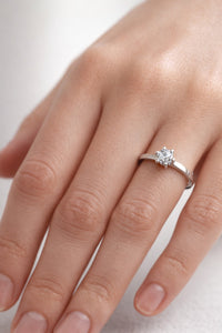 Julie Diamantring Rak skena | Vigsel / Förlovningsring