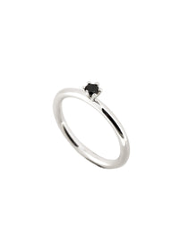 Julie Diamantring | Svart diamant 0,10 ct