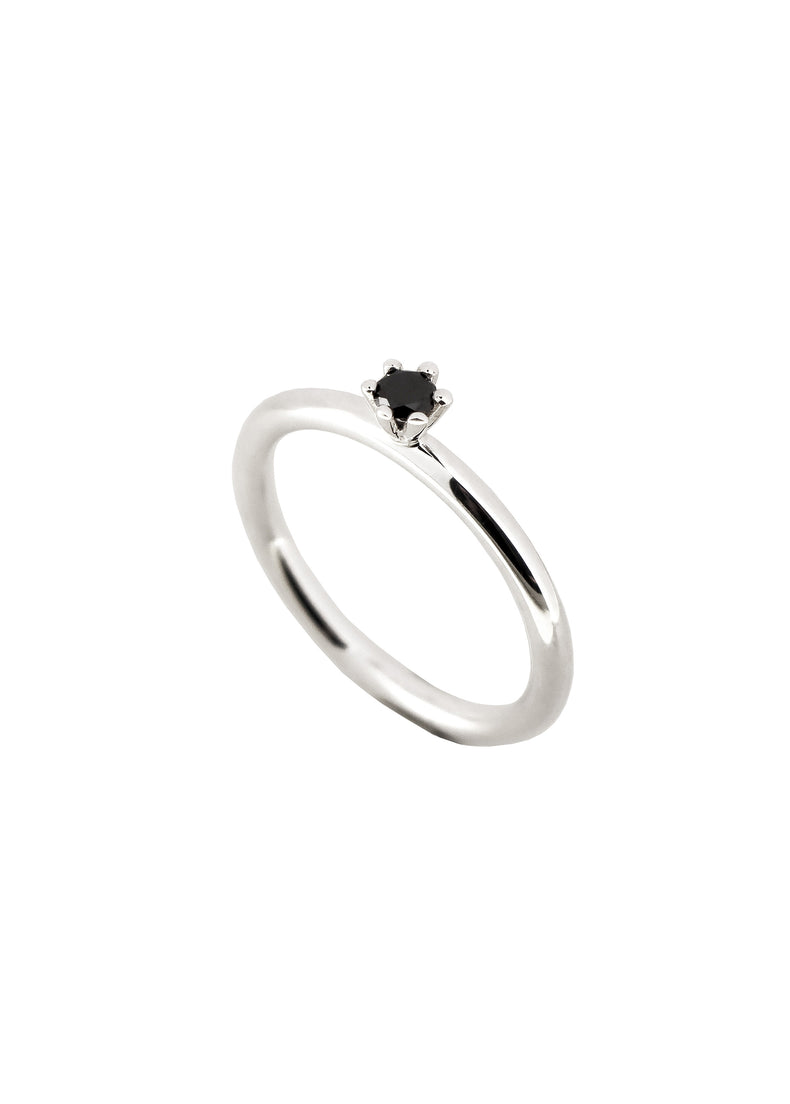 Julie Diamantring | Schwarzer Diamant 0,10 ct