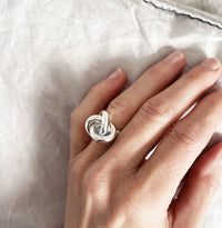 ANGEBOT – 3-in-1-Ring mit dickem Knoten | 925er Silber