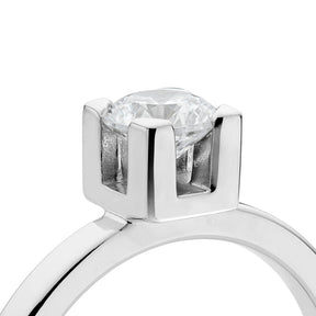 Monet Vigselring / Förlovningsring, diamant 0,10 ct. - Mila Silver