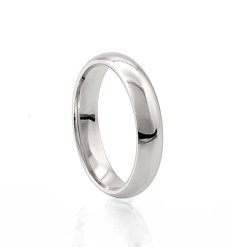 Vigsel/Förlovningsring Herr Silverring, 5 mm, Kupad | 925 silver