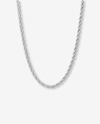 Halsband med silverkedja till herr med vridna silvertrådar. 