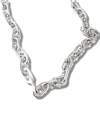 Anchor Chunky Chain Necklace, silver