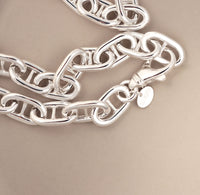 Anchor Chunky Chain Necklace, silver