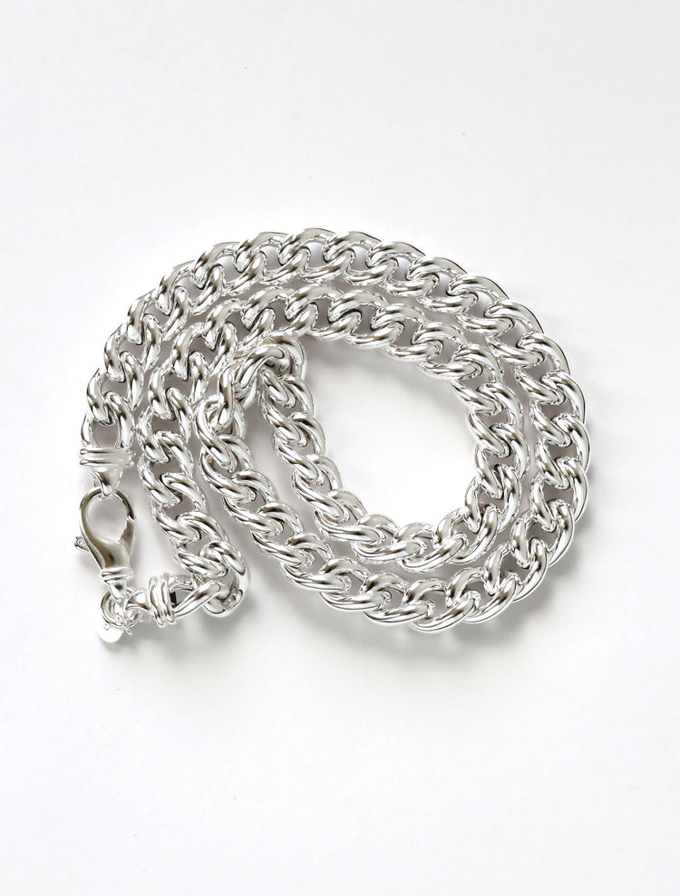 Chunky Curb Chain Halsband | 925 silver