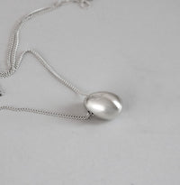 Silver Egg Pendant Halskette, klein