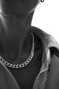Chunky Curb Chain Halsband | 925 silver