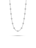silverhalsband ed små kulor