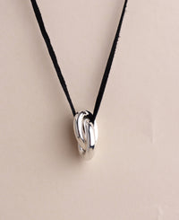 Mega Chunky Links Necklace, leather