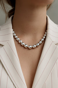 Happy Chunky ​​Necklace, silver