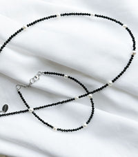 Black Spinel pearl necklace