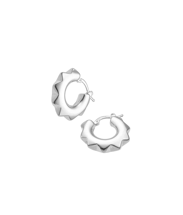 Peak Chunky Hoops | 925 Silber