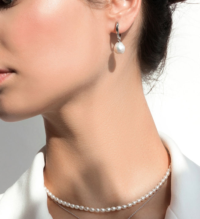 Pärlörhängen, Edison Pearl Twisted Hoops