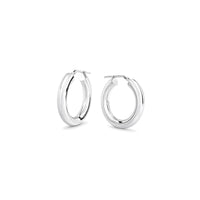 Plain Chunky Silver Hoops 20 mm | 925 silver
