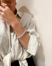 Chunky Chain ​​Bracelet, 12 mm | 925 silver