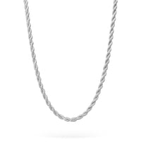 Rope kedja / Cordell kedja i silver. 
