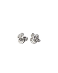 Ear studs i silver med stora silverknutar. 