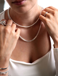 Perlenkette Button Choker, Süßwasserperlen