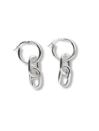 Chunky Anchor Chain Hoop örhängen | 925 silver