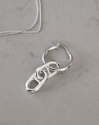 Chunky Anchor Chain Hoop örhängen | 925 silver