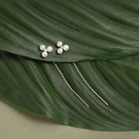 Pearl Flower örhängen | 925 silver