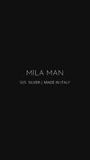 Mila Man Schlichtes Armreif-Armband, 4 mm