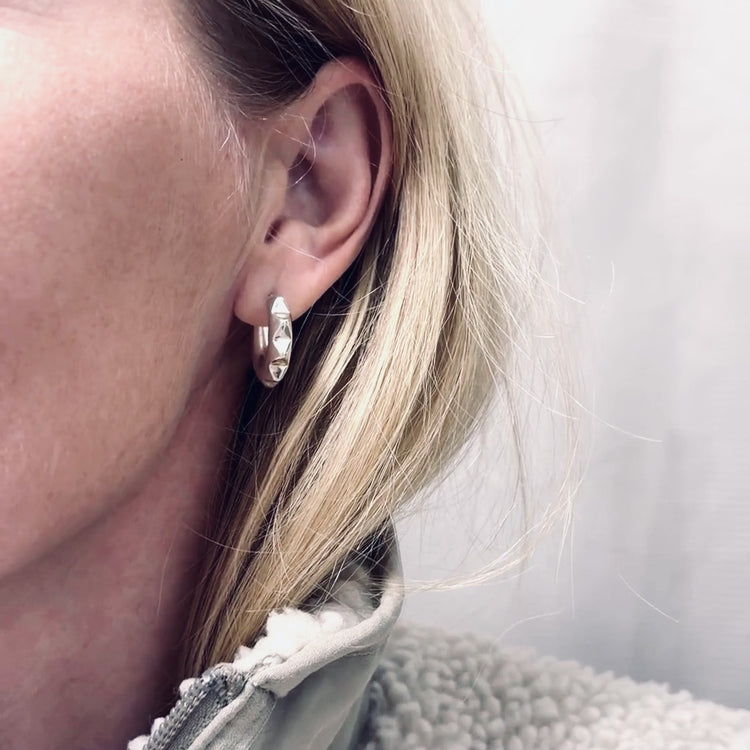 Peak Chunky Hoops | 925 Silber