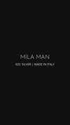 Mila Man Chain Halskette silber, Rope Chain / Cordell 50 cm
