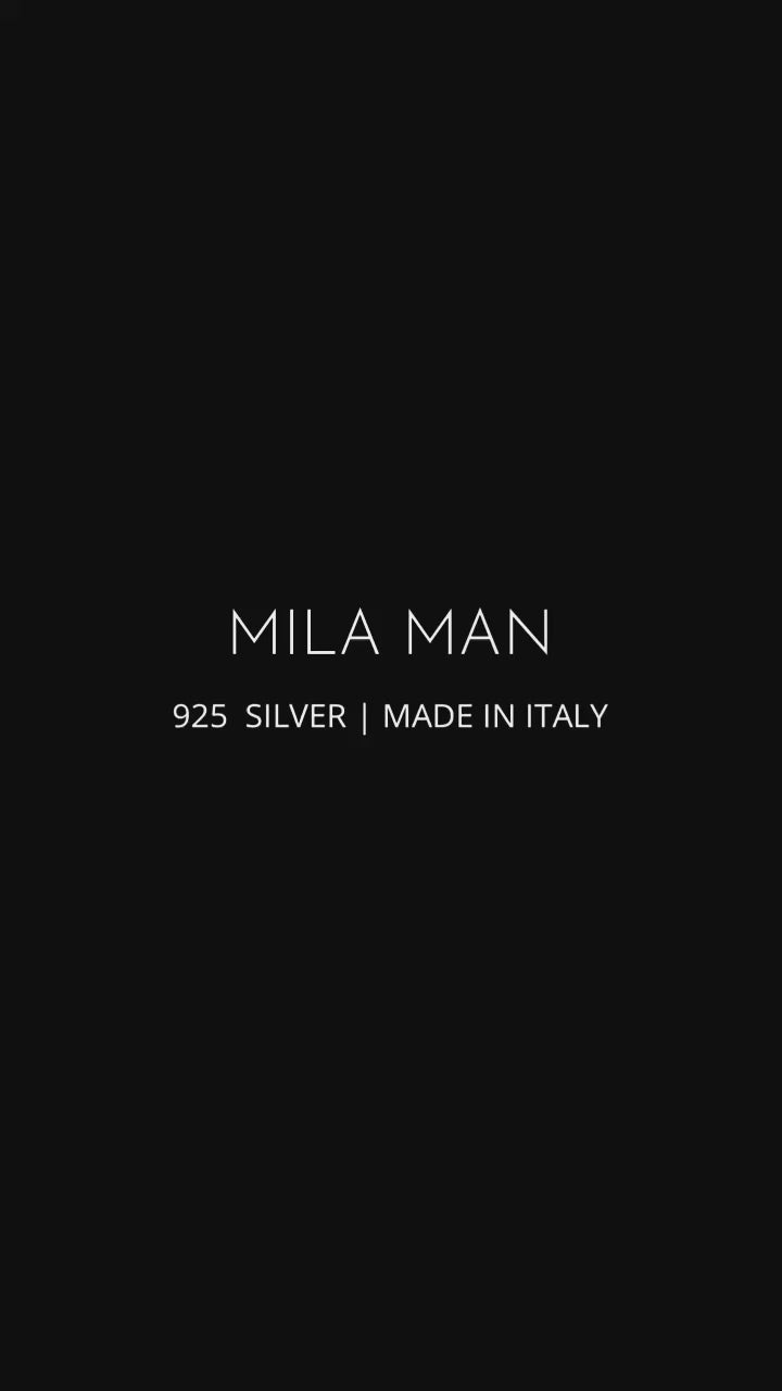 Mila Man Chain Halskette silber, Rope Chain / Cordell 50 cm