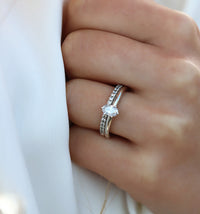 June 0,25 ct + Elise Diamantring | Trau- & Verlobungsringe Paar
