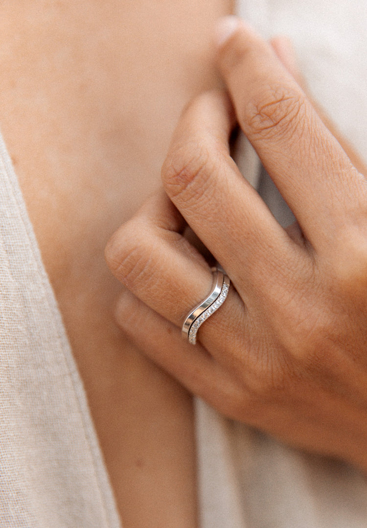 Line Silberring | 925 Silber