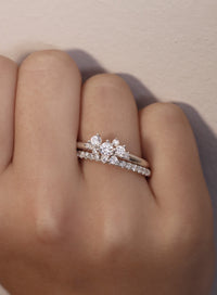 Celine Diamantring 0,36 ct,  Vigselring / Förlovningsring | 18k. vitguld