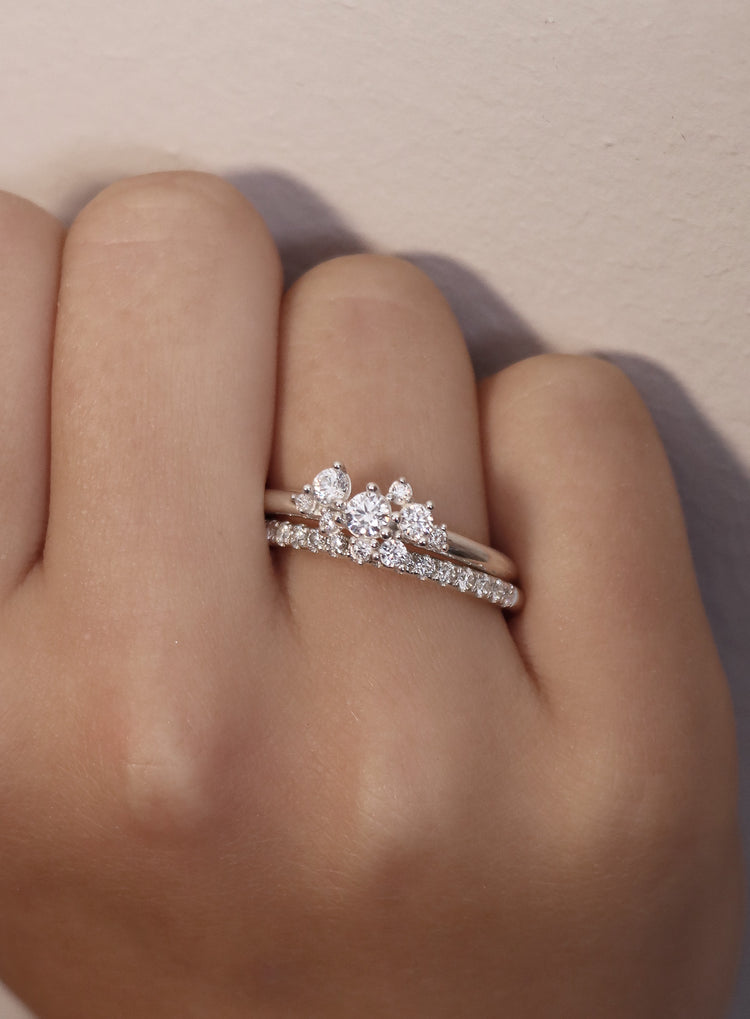 Celine Diamantring 0,36 ct,  Vigselring / Förlovningsring | 18k. vitguld