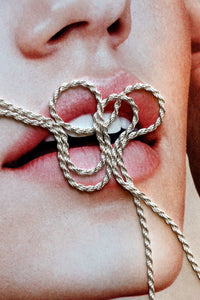 Silver chain, Cordell / Rope chain, 45-60 cm
