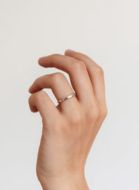 Verlobungsringe Paar, Silberringe schlicht 2 mm + 5 mm Ring
