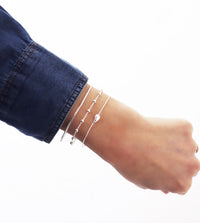 Drop Mini Armband silber