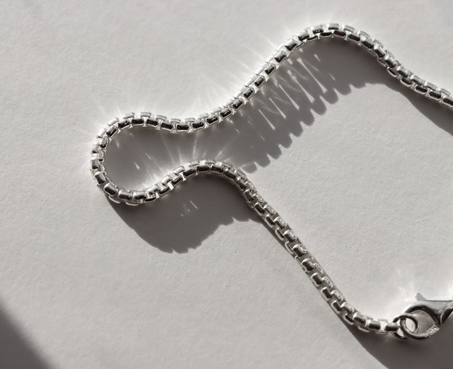 Mila Man Box Chain Armband | 925 silver
