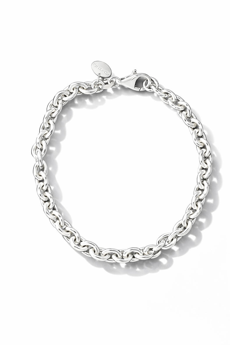 Chunky Chain Armband kedja 6 mm | 925 silver