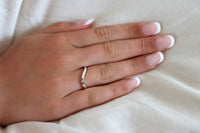 Line Verlobungsring Silber