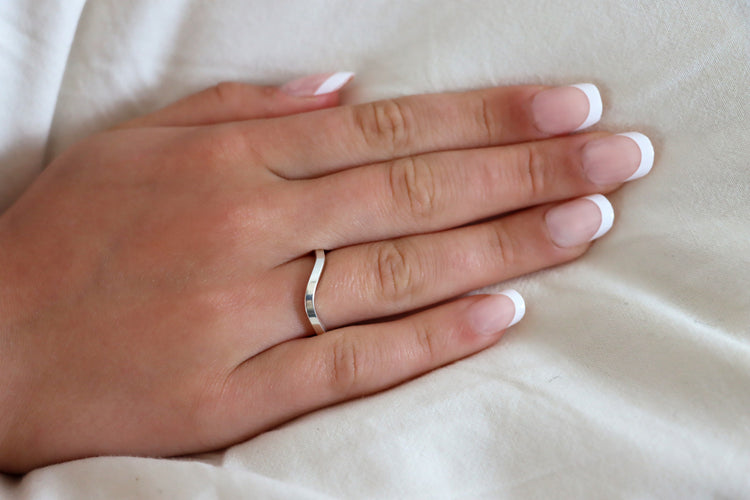 Line Silberring | 925 Silber