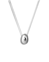 Silver Egg Pendant Medium, Halsband silver