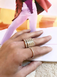 Mila Combo Ring stack 4 mm rings, polished