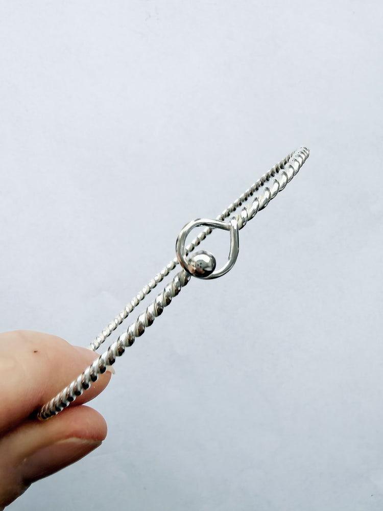Sample Sale Twisted Bangle armband | 925 silver