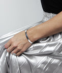 MILA Plain Cuff silver, blankt - Mila Silver